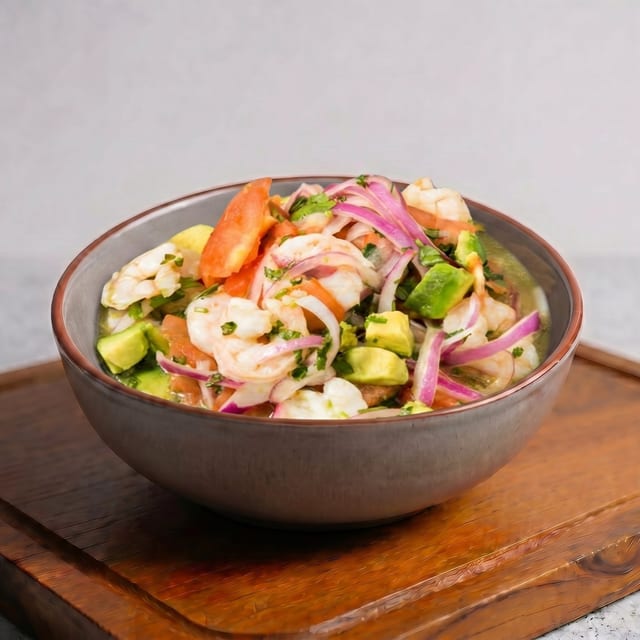 Ceviche de Camarones.