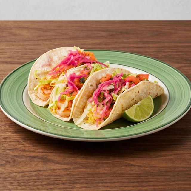 Tacos De Camarones.
